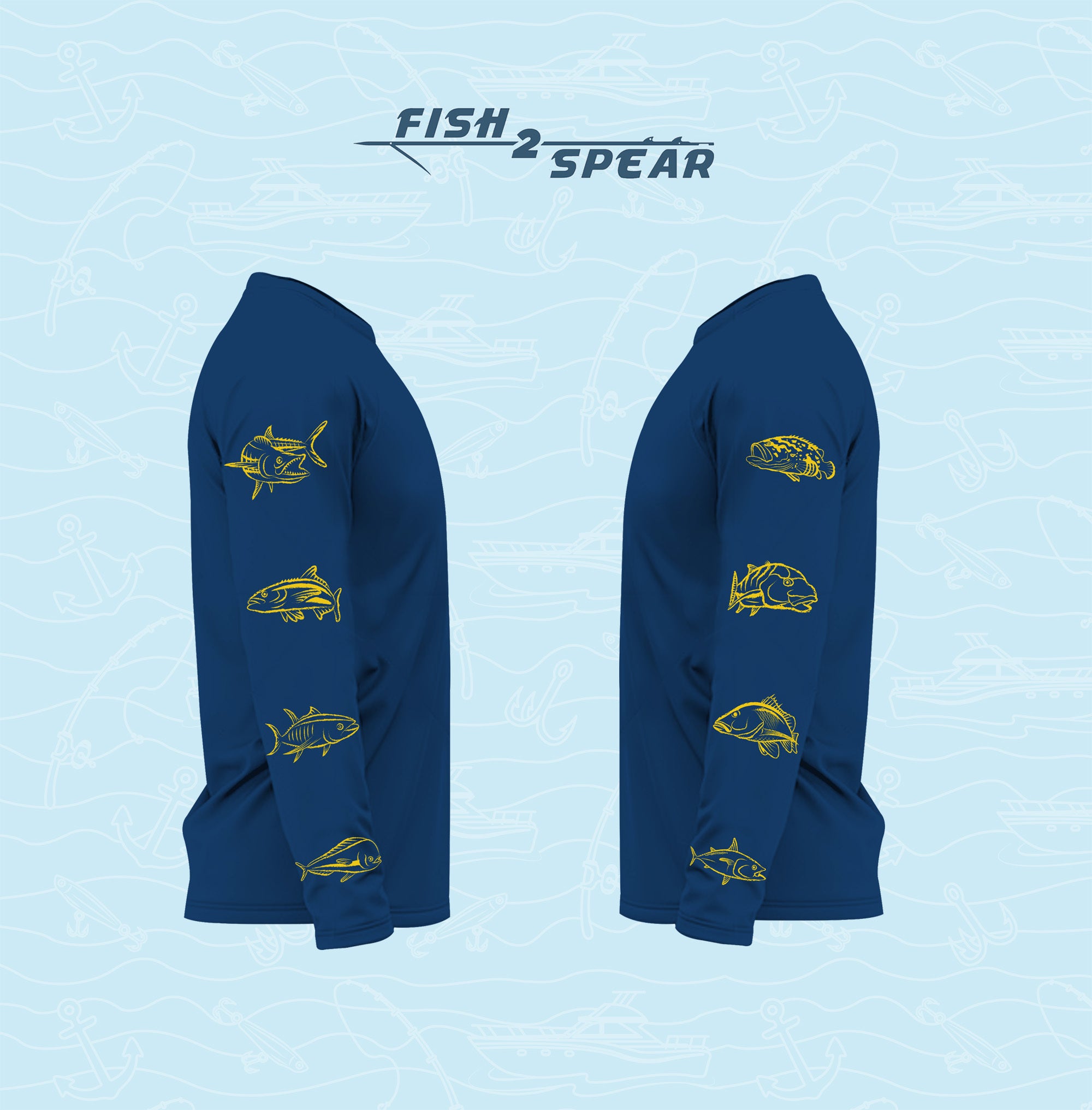 Fish On Sleeves - Long Sleeve Fishing T-shirt